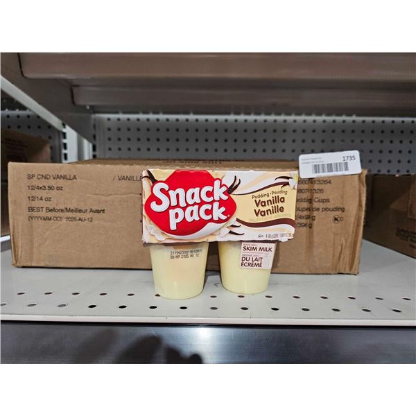 Snack Pack Vanilla Pudding Cup 4 Packs - 12x(4x3.50oz)