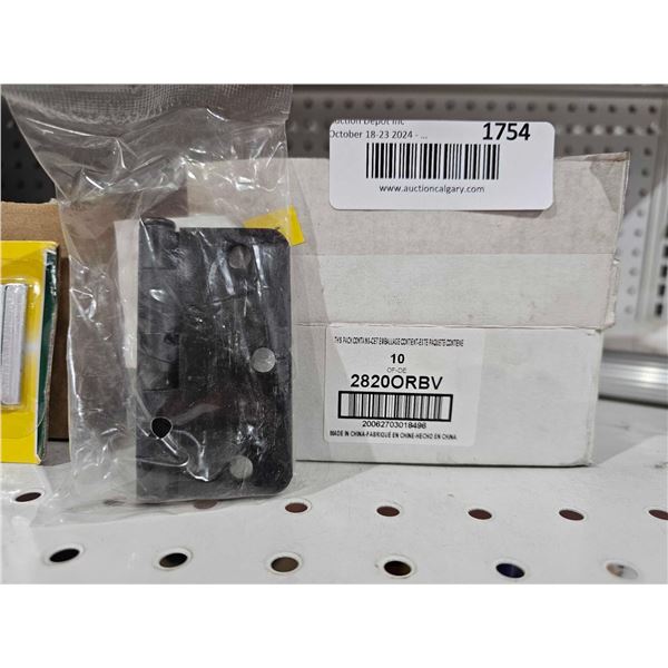 Lot of 10 Black 3 Screw  Door Hinges