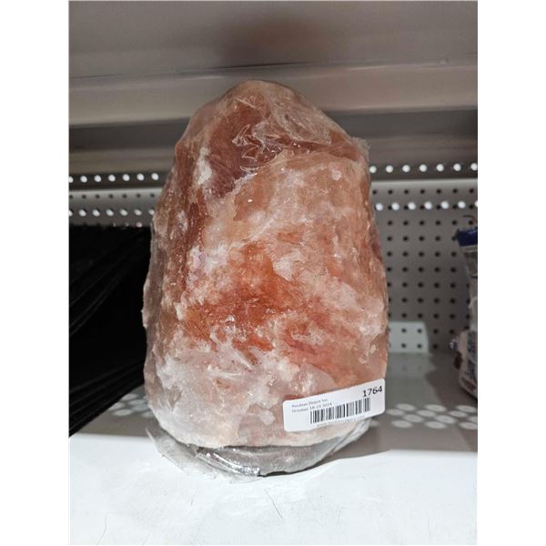 11" Pink Salt Table Lamp
