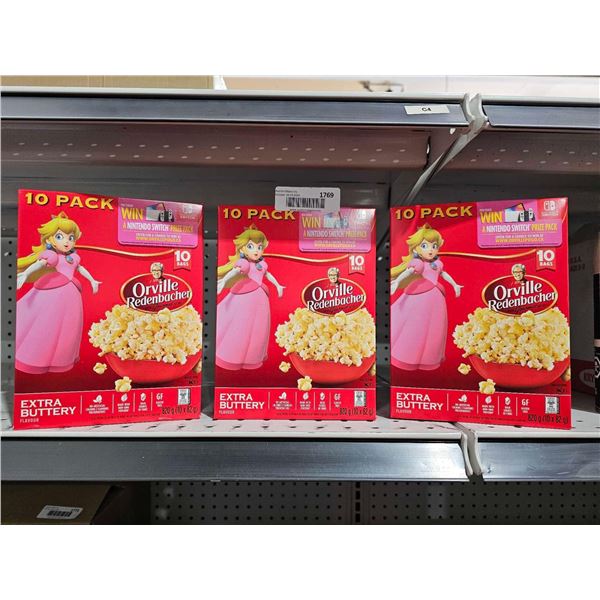 Orville Redenbacher Extra Buttery Flavoured Popcorn 10 Pack x 3