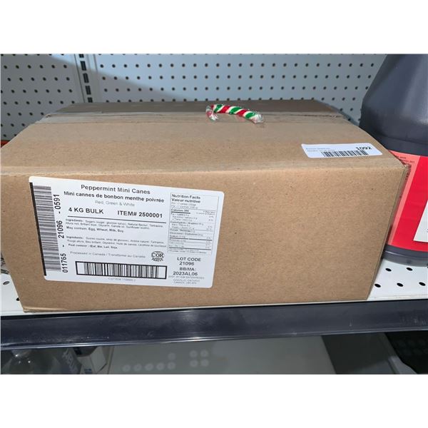 Peppermint Mini Candy Canes Red / Green / White 4KG Bulk