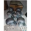 Image 1 : Lot of 6 - 3" Casters with Mount Base