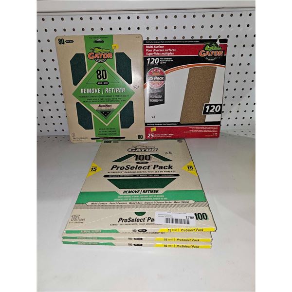 Lot of 10 Assorted Sanding Papers Multi- Packets