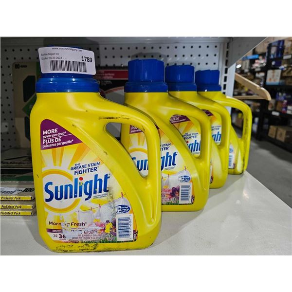 Sunlight Morning Fresh Concentrated Detergent 1.47L x 4