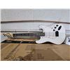 Image 3 : LyxPro Electric Guitar 39" inch Full Beginner Starter kit bundle LYXEGBK39W - White