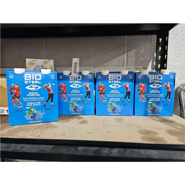BioSteel Sports Hydration-Blue Raspberry 4x(4 x 500ml)