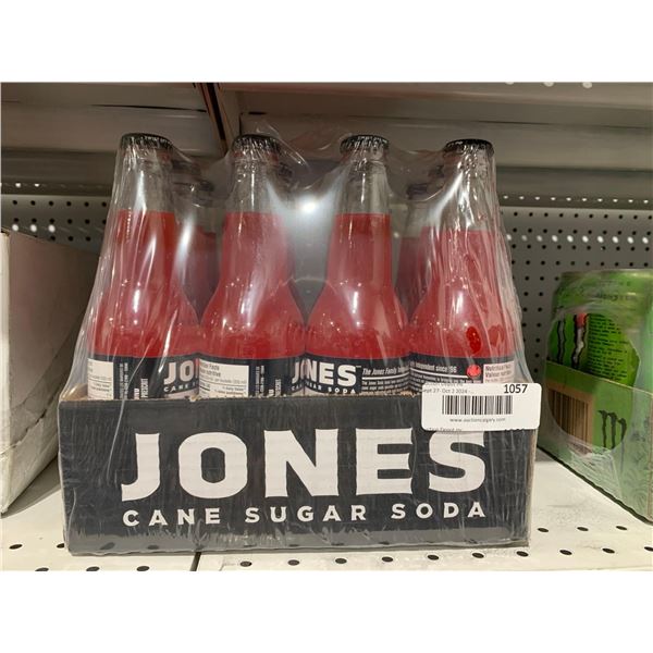 Jones Cane Sugar Soda Strawberry Lime 355ml x 12
