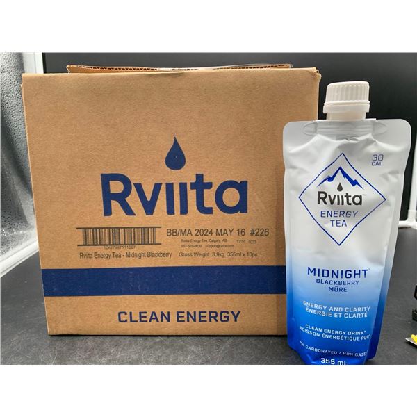 Rviita Speachless Midnight Blackberry Clean Energy Drink (355ml x 10)