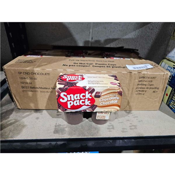 Snack Pack Chocolate Pudding Cup 4 Packs - 12x(4x3.50oz)