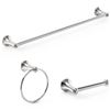 Image 1 : Moen Laia 3 Pc Bath Accessory Kit Chrome Finish