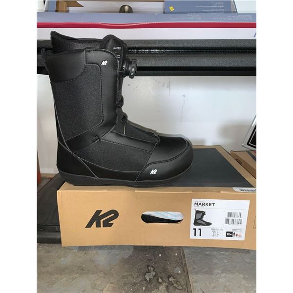 K2 Market Mens Black Snow Board Boot Size 11