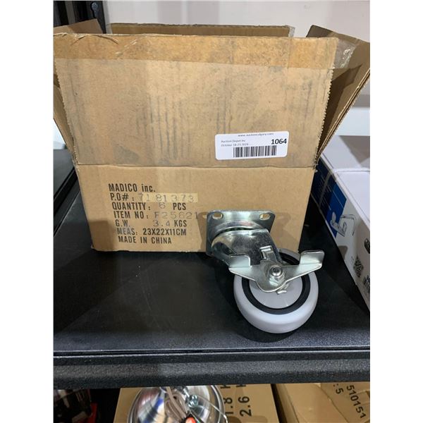 Lot of 6 Swivel Casters with Brake