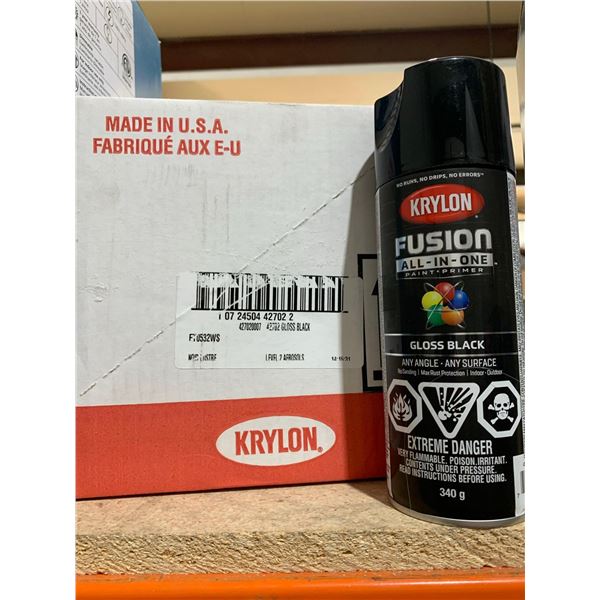 Krylon Fusion All-In-One Gloss Black 6 x 340g