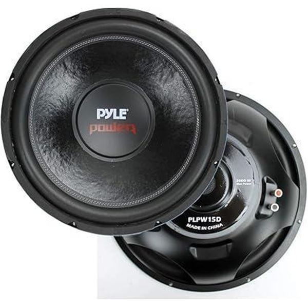 Pyle PLPW15D 15" 2000 Watt 4-Ohm DVC Power Car Audio Subwoofer Sub Woofer