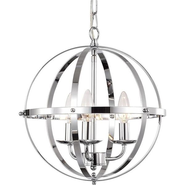 Modern Chandelier Orb Chandelier Lighting Small Chrome Chandeliers Mini Globe Pendant Light Fixture 