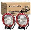 Image 1 : SKYWORLD 2pcs Round LED Pods Light Bar, 9 inch 294W Spot Beam Work Off Road Driving Lights Lamp Head