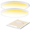 Image 1 : CycevSun 15.8 Inch Dimmable LED Ceiling Light Flush Mount, 3000K-4000K-5000K Selectable - 24W Super 