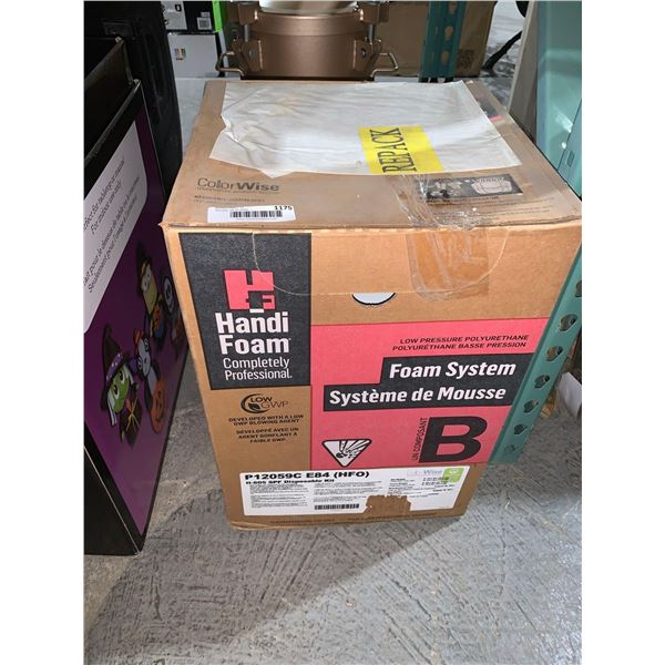 HandiFoam® Low Density low-pressure, spray polyurethane foam is an open cell, chemically cured, two-