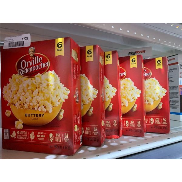 Orville Redenbacher Buttery Microwave Popcorn 6 Bags x 5 Boxes