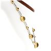 Image 2 : Antonini 18K TT Gold Round Bezel Citrine Diamond Ruby 16.5" Fancy Link Necklace