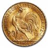 Image 1 : France Gold 20 Francs French Rooster Coin (1899-1914) AU AGW .1867 oz