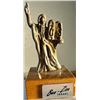 Image 1 : JUDAICA BEN ZION STERLING SILVER MUSICIAN "THE FIDDLER" CIRCA 1940's ON MARBLE