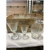 Image 2 : LOT OF ASSORTED ETCHED GLASS STEMWARE