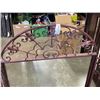 Image 2 : RED WROUGHT IRON MIRROR, 31 INCH WIDE, X 40 INCH TALL