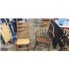 Image 1 : ANTIQUE PUB CHAIR AND LADDER BACK ROCKING CHAIR