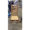 Image 2 : ANTIQUE PUB CHAIR AND LADDER BACK ROCKING CHAIR
