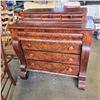 Image 1 : ANTIQUE MAHOGANY CHEST OF DRAWERS