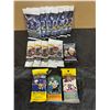 Image 1 : Lot of 15 Sealed Sports Cards And Stickers