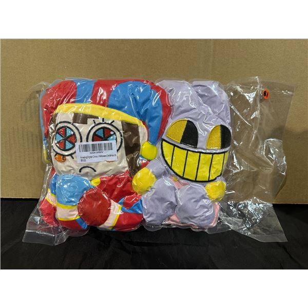 2 Amazing Digital Circus Plushy Stuffy Toys