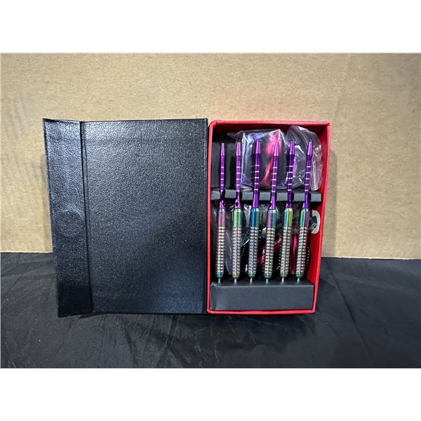 Rainbow Colored Darts - 6 Pack Comes With Flights & ACC
