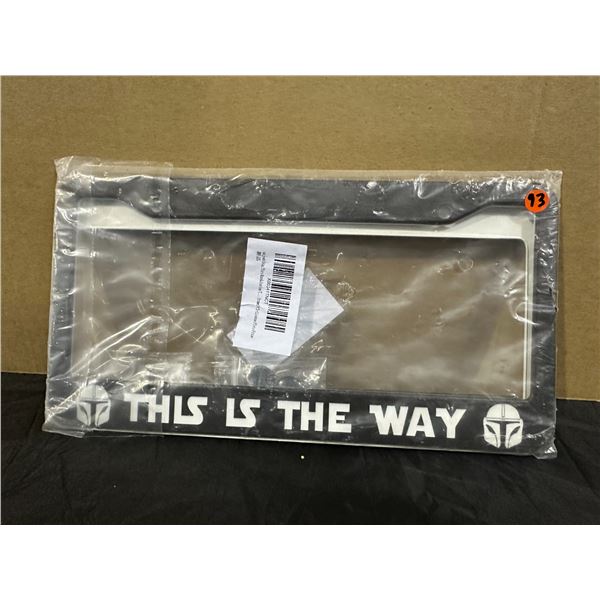 This Is The Way License Plate Covers