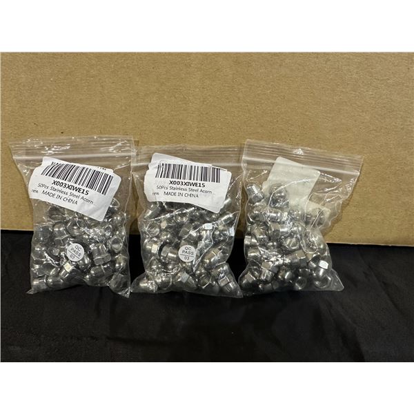 150 PCS Stainless Steel Acorn Nuts