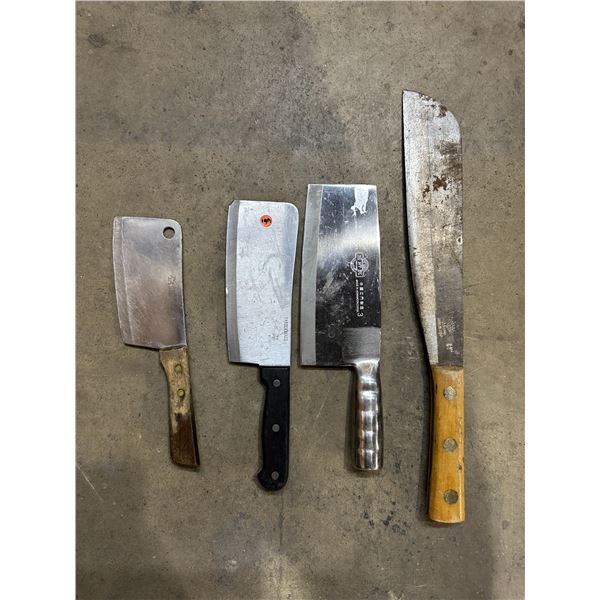 Lot of 3 Clevers & Machete