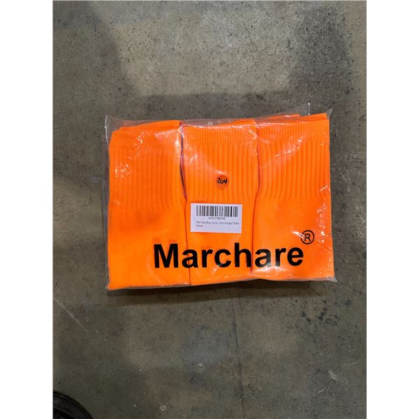 Lot of 2 Packs - 6 Pairs Kids Soccer Socks Orange