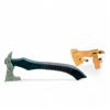 Image 1 : Fixed 5" Blade Axe with Leather Wrapped Wood Handle