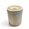 Image 2 : Large Stoneware Crock with Lid, 13" Tall x 11-3/4" Diameter, Marked
