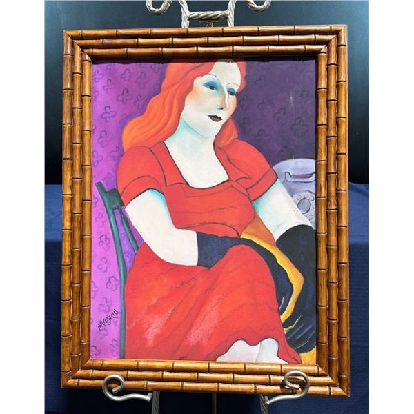 Maxine Smith Original Acrylic Portrait 18Wx24H