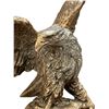 Image 2 : Brass finish flying American eagle statue prop - approx 12in H