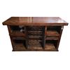 Image 1 : Antique wooden mahogany bar cabinet - approx 67in W x 26in L x 41in H
