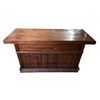 Image 2 : Antique wooden mahogany bar cabinet - approx 67in W x 26in L x 41in H