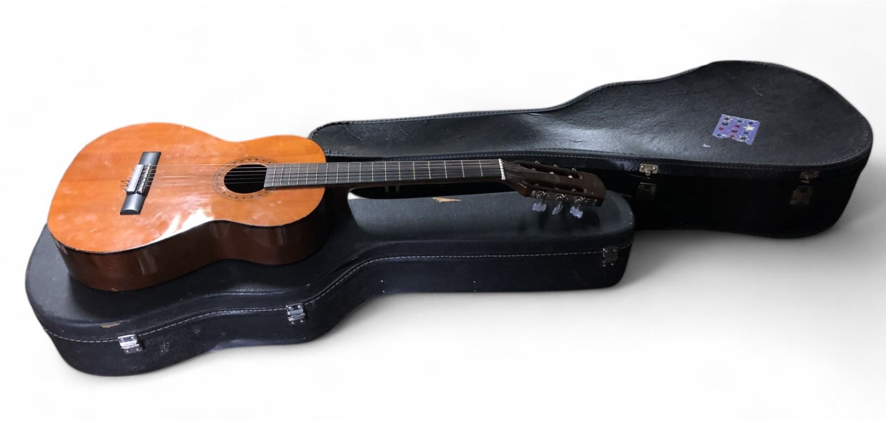 Mred String Missing Case Group of 2 guitars w/ cases (one guitar missing strings)