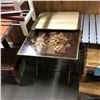 Image 2 : Large group of assorted small furniture pcs - includes tables / shoes display shelves / bistro table