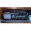 Image 2 : 2 Shelves of Misc Including - Laminator, Vintage Television Radio Cassette Recorder, Maps Etc.