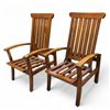 Image 1 : 2 pc - Solid wood outdoor chairs