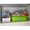Image 2 : Contents - Multipurpose baskets, felt pens, clips, paints, craft supplies, etc.