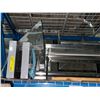 Image 2 : Shelf lot - 48" floating shelves, stainless steel restaurant kitchen shelves - 60" wide